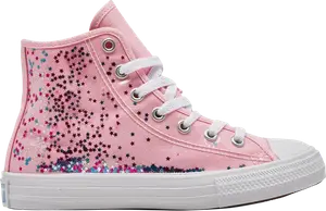 Кроссовки Chuck Taylor All Star High GS 'Encapsulated Glitter', розовый