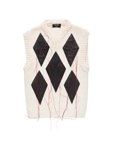 Жилет в ромбик X Magliano Dsquared2, бежевый