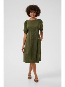 Платье Cuantoinett, свободного кроя, цвета Burnt Olive CULTURE