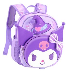 Sanrio Куломи Полиэстер Студенческая Сумка Обычная Женская Фиолетовая, Kuromi Purple