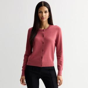 Женский кардиган с круглым вырезом Nine West, цвет just mauve
