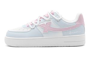 XTEP Кроссовки для скейтбординга Air Force One с противоскользящим износостойким верхом, женские, розово-синие