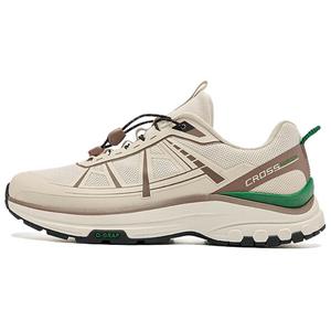 QIAODAN Износостойкие амортизирующие низкие кроссовки для бега, мужские, бежево-коричневые