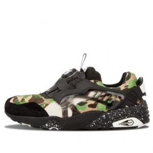 Кроссовки a bathing ape x disc blaze 'camo' Puma, черный