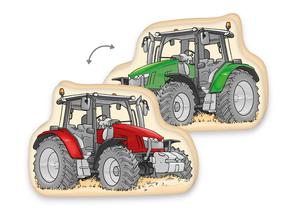 Детская подушка Herding, 36x24x5 см, зеленый/многоцветный/красный