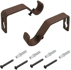 Опоры Liedeco (комплект, 2 шт.) для карнизов Ø 16 мм Ø 1,6 см, цвет rostbraun