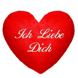 ПОДАРОК ​​НА ДЕНЬ ВАЛЕНТИНА Для него – подушка (35 х 40 см) в форме сердца с вышитой надписью «Я ЛЮБЛЮ ТЕБЯ»; Пушистая Минки; На юбилей, день рождения, День матери [091] Ferocity