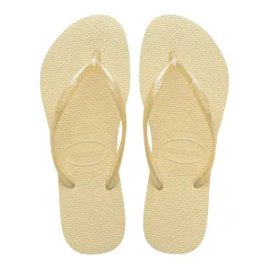 Женские шлепанцы Hav. Тонкий сливочный крем 412 Havaianas, натуральный