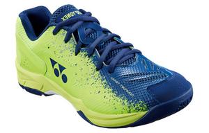 Прочные дышащие низкие кроссовки для бадминтона унисекс зеленый синий YONEX, темно-синий