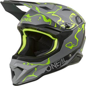 Мотокроссовый шлем Oneal 1srs splash, Grey/Neon Yellow