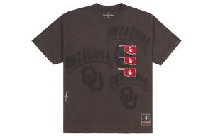 Футболка Mitchell & Ness X унисекс коричневая Travis Scott, коричневый