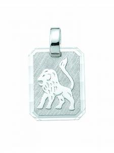 Adeliás Подвеска с изображением знака зодиака Лев из серебра 925 пробы для женщин и мужчин