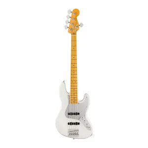 Fender American Ultra II Jazz Bass V с кленовой грифовой декой цвета Avalanche, в комплекте с чехлом