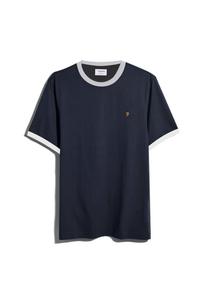 Базовая футболка GROVES RINGER Farah, темно-синий