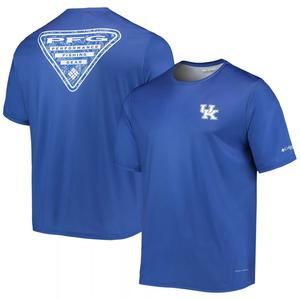 Мужская футболка Columbia Royal Kentucky Wildcats Terminal Tackle Omni-Shade