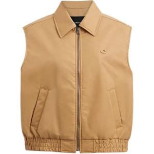 Женская жилетка цвета хаки COACH