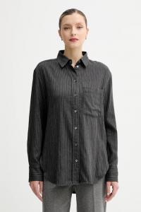 Хлопковая рубашка Marc O'Polo, серый