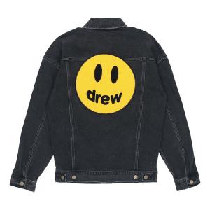 Куртка chenille mascot patch trucker jacket 'black' Drew House, черный