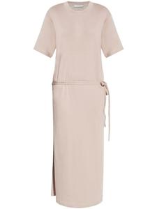 Макси-платье с поясом в рубчик LEMAIRE, розовый