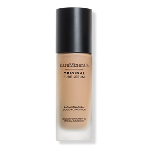 Оригинальная жидкая тональная основа Pure Serum Radiant Natural Liquid Foundation Mineral SPF 20 bareMinerals, Light Neutral 2 (very light neutral skin with a peach hue)
