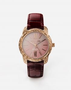 Часы dg7 gattopardo из розового золота с розовым перламутром Dolce & Gabbana, бордовый