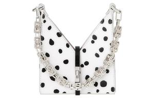 Дисней Коллаборация Вырез Кожаная Сумка Через Плечо, Женская Сумка Через Плечо Чёрно-Белая Givenchy