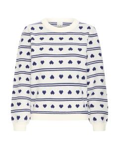 ICHI Свитер 'IHBrielle' в белом цвете