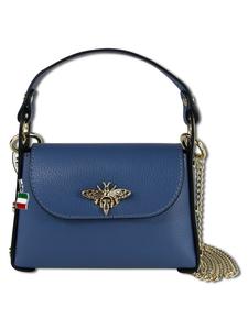 Наплечная сумка Florence Umhängetasche Leder blau ca. 19cm