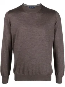 Джемпер тонкой вязки Barba, коричневый