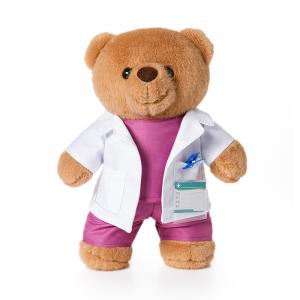 Плюшевые куклы доктор и медсестра медведи высота 30см Shu family