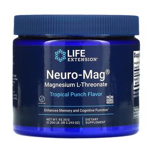 Life Extension Neuro-Mag Magnesium L-Threonate Tropical Punch Flavor 0.206 lb (93.35 g)