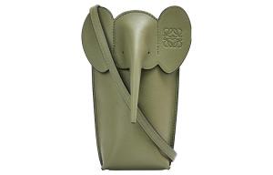 LOEWE Классическая кожаная сумка через плечо женская травянисто-зеленая