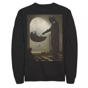 Мужской свитшот с плакатом «Звездные войны, мандалорец, ребенок, первая встреча» Star Wars, черный