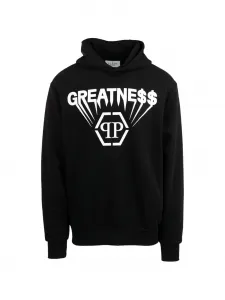 Худи с принтом Philipp Plein, черный