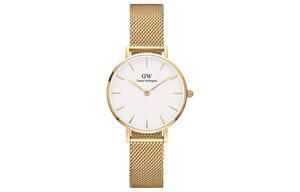 DW/DanielWellington Часы Daniel Wellington Petite Collection Daniel Wellington Watch Wrist Watch Quartz Movement White Dial Women's Watch, Gold