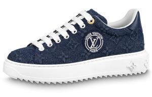Кроссовки LOUIS VUITTON Time Out Sneakers 'Blue Denim Mesh' Women's