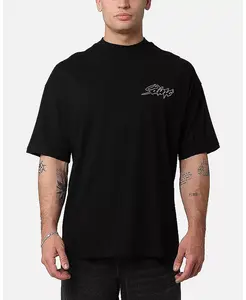 Мужская футболка Veiled с высоким воротником SAINT MORTA, черный