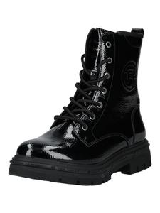 Черные лакированные ботильоны Tom Tailor