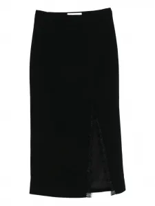 Юбка-карандаш с кружевными вставками Roland Mouret, черный