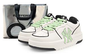 MLB Кроссовки для скейтбординга Chunky Liner, устойчивые к истиранию, низкие, унисекс, белые, зеленые