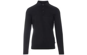 Длинный рукав поло мужская черная HUGO BOSS