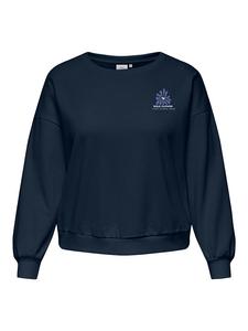 Толстовка ONLY Carmakoma, темно-синий