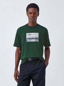 Футболка Sevier Cotton Regular Fit с коротким рукавом и принтом Dickies, Pine Needle Green