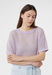 Футболка с принтом comma casual identity, фиолетовый