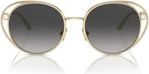 Солнцезащитные очки Jimmy Choo с градиентным синим цветом, 30068g - Gold - Gradient Grey