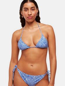 Плавки бикини с волнистой линией Whistles, синий/белый