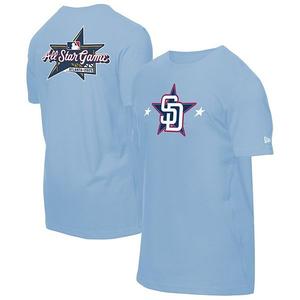 Мужская футболка San Diego Padres All-Star Game 2025 светло-голубого цвета New Era