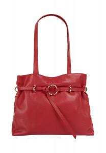 Сумочка, натуральная кожа, производство Италия Samantha Look, красный