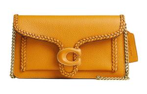 Сумка-мессенджер Tabby из кожи с телячьей кожей, клатч на одно плечо, женская, оранжевая COACH