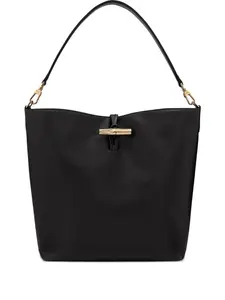 Сумка на плечо Le Roseau среднего размера Longchamp, черный